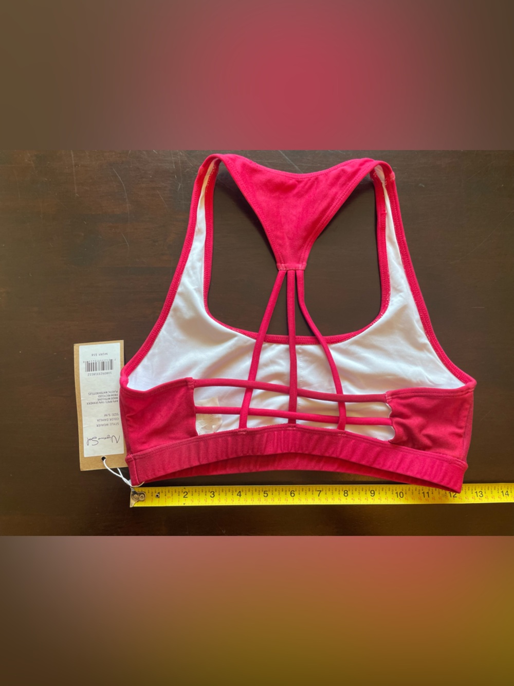 Niyama Sol Red Strappy Sports Bra - NWT - Picture 2 of 3